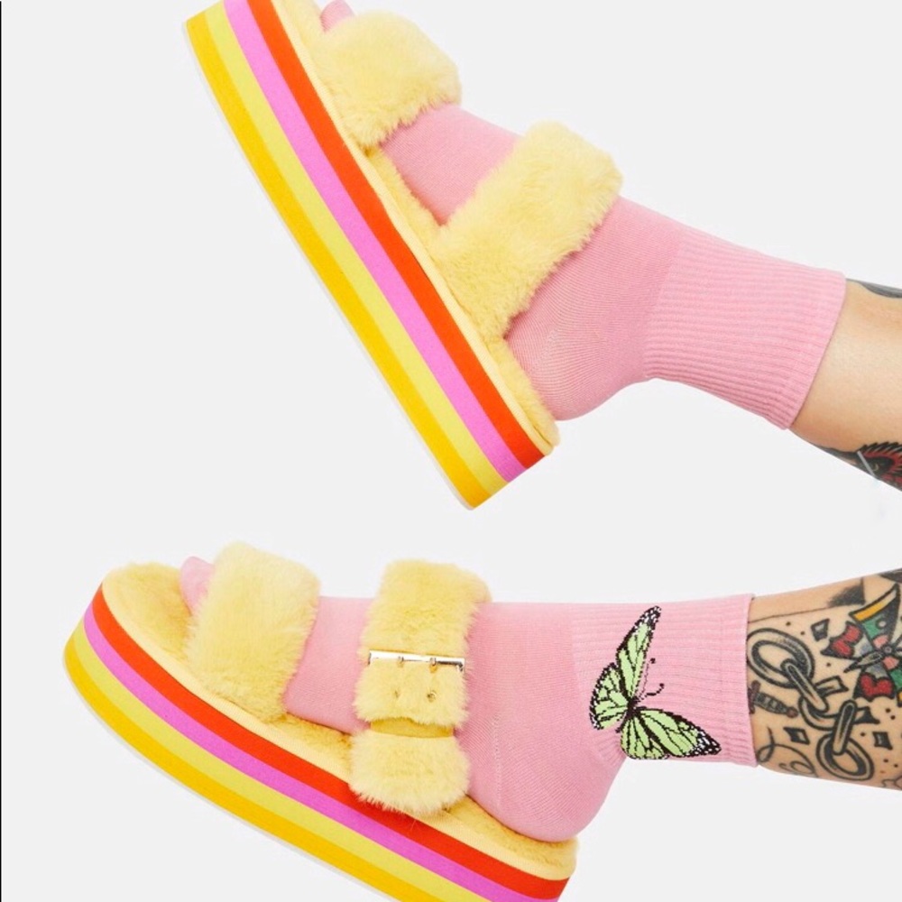 Cape Robbin Dolls Kill Platform Sandals BNWOT